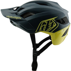 Troy Lee Designs Mips Flowline SE Badge Casco da bicicletta, grigio-giallo, dimensione M L per uomo