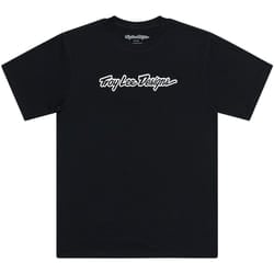 Troy Lee Designs Signature T-shirt a maniche corte, nero-bianco, dimensione S per uomo