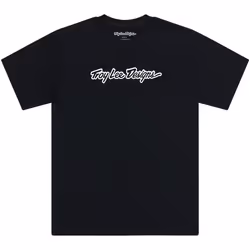 Troy Lee Designs Signature T-shirt a maniche corte, nero-bianco, dimensione S per uomo - Vista aggiuntiva 2