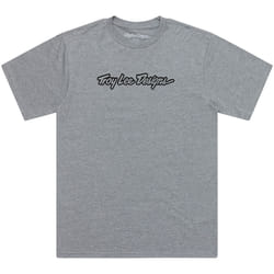 Troy Lee Designs Signature T-shirt a maniche corte, nero-grigio, dimensione S per uomo