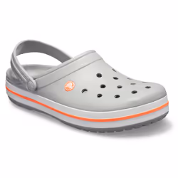 Crocs Crocband Zoccoli Unisex Grigio, Arancione, Bianco - Vista aggiuntiva 5