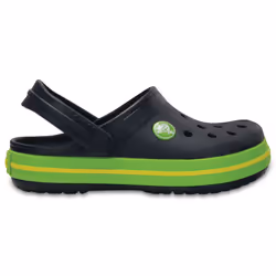Crocs Crocband, Zoccoli, Unisex, Bambino, Nero, Verde, Giallo, Tinta unita, 27-28