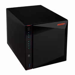 Asustor Nimbustor 4 AS5304T NAS Desktop Intel® Celeron® J4105 4 GB DDR4 0 TB ADM Nero - Vista aggiuntiva 4