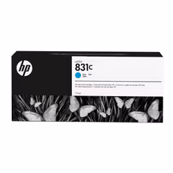 HP Cartuccia di inchiostro Latex ciano 831C da 775 ml, Resa standard, Ciano, Inchiostro a base di lattice, 775 ml, 1 pz