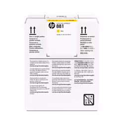 HP Cartuccia inchiostro Latex giallo 881 da 5 litri, Resa standard, Giallo, Inchiostro a base di pigmento, 5000 ml, 1 pz