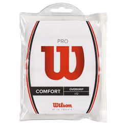 Wilson WRZ4016WH, Overgrip, Tennis, Bianco, Monocromatico, 12 pz