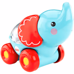 Mattel Fisher Price - Elefante a Sorpresa, 6 mese(i), 4 ruota(e), Blu, Rosso