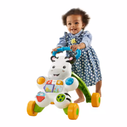 Mattel Zebra Primi Passi Spingibile, Giocattolo Elettronico Educativo con Musica e Suoni, per Bambini di 6 + Mesi - Vista aggiuntiva 6