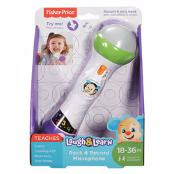Fisher-Price Microfono Baby Rock Ridi & Impara, Giocattolo per Bambini 18+ Mesi - Vista aggiuntiva 7