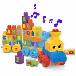 MEGA BLOKS Impara con il treno, trenino con blocchi dell'alfabeto per imparare le lettere e suoni realistici, Giocattolo per Bambini 1+ Anni - Vista aggiuntiva 8