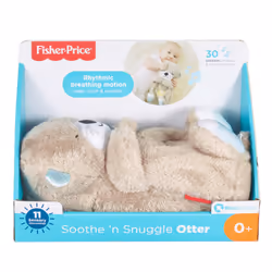 Fisher-Price Lontra Soffice Relax, Giocattolo con Vibrazioni Calmanti e Musica - Vista aggiuntiva 6