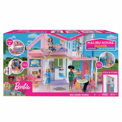 Barbie Casa di Malibu, Playset Richiudibile su Due Piani con Accessori, Giocattolo per Bambini 3+ Anni, FXG57 - Vista aggiuntiva 4