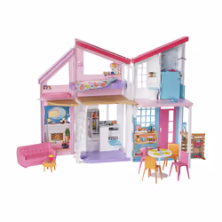 Barbie Casa di Malibu, Playset Richiudibile su Due Piani con Accessori, Giocattolo per Bambini 3+ Anni, FXG57 - Vista aggiuntiva 5