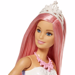 Barbie Dreamtopia Playset con Bambola e Unicorno Grande Che Si Illumina con Chioma da Pettinare, Giocattolo per Bambini 3+ Anni, FXT26
