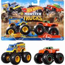 Hot Wheels Monster Trucks Monster Truck- Pack da 2 Veicoli Collezionabili, 3+Anni, Auto, Monster Trucks, 3 anno/i, Plastica, ...