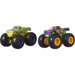 Hot Wheels Monster Trucks Monster Truck- Pack da 2 Veicoli Collezionabili, 3+Anni