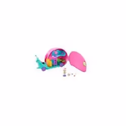 Enchantimals Slow-Mo Camper Vehicle Playset with Saxon Snail Doll, Veicolo, 4 anno/i, Multicolore