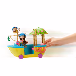 Games Enchantimals, Nave della Giungla, Playset con Barca, Bambola e Accessori, GFN58 - Vista aggiuntiva 5
