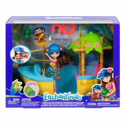 Games Enchantimals, Nave della Giungla, Playset con Barca, Bambola e Accessori, GFN58 - Vista aggiuntiva 7
