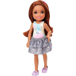 Barbie Club Chelsea Doll with Unicorn Graphic and Star Skirt