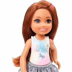 Barbie Club Chelsea Doll with Unicorn Graphic and Star Skirt