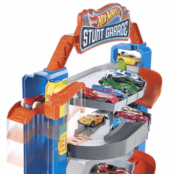 Hot Wheels City Garage delle Acrobazie, Playset con ascensore per i piani superiori, con collegamenti per altri set, Giocattolo per Bambini 3+ anni