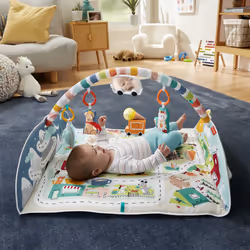 Fisher-Price GRV42 palestra per bambino e tappeto di gioco Tessuto, Plastica
