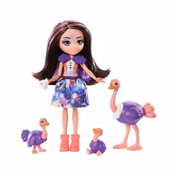 Enchantimals Ophelia Ostrich, Bambola alla moda, Femmina, 4 anno/i, Bambino/Bambina, 1699 mm, Multicolore