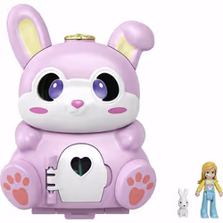 Polly Pocket Flip & Find Bunny, 4 anno/i, Multicolore