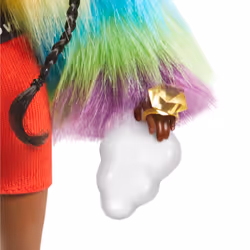 Barbie Extra Doll #1 in Rainbow Coat with Pet Poodle - Vista aggiuntiva 7