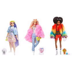 Barbie Extra Doll #1 in Rainbow Coat with Pet Poodle - Vista aggiuntiva 8