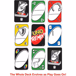 Games UNO Remix Carta da gioco Famiglia