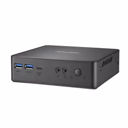 Shuttle NC40U5 barebone per PC/stazione di lavoro 0.84L sized PC Nero i5-1235U Intel SoC - Vista aggiuntiva 7