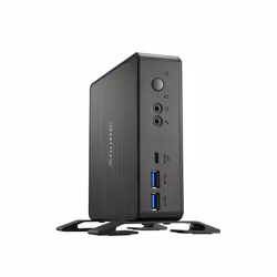Shuttle NC40U barebone per PC/stazione di lavoro 0.84L sized PC Nero 7305 Intel SoC 1,1 GHz - Vista aggiuntiva 4