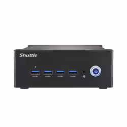 Shuttle Nano PC NA10H PC con dimensioni 1 l Nero 8845HS 3,8 GHz - Vista aggiuntiva 4
