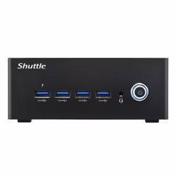 Shuttle Nano PC NA10H PC con dimensioni 1 l Nero 8845HS 3,8 GHz - Vista aggiuntiva 5