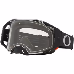 Oakley Airbrake Clear Occhiali da motocross, nero-grigio per uomo