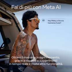 Oakley Meta HSTN - with Meta AI, Audio, Photo, Video Compatibility - Warm Grey, Prizm™ Ruby - Vista aggiuntiva 6