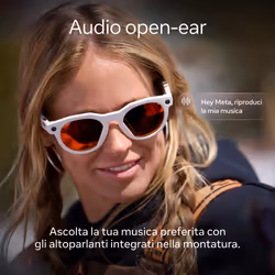 Oakley Meta HSTN - with Meta AI, Audio, Photo, Video Compatibility - Black, Clear - Vista aggiuntiva 5