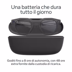 Oakley Meta HSTN - with Meta AI, Audio, Photo, Video Compatibility - Black, Clear - Vista aggiuntiva 7
