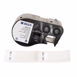 Brady M4-51-427, Nero, Bianco, Etichetta per stampante autoadesiva, Vinile, Trasferimento termico, Acrilico, Permanente