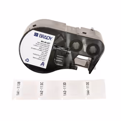 Brady M4-49-427, Nero, Bianco, Etichetta per stampante autoadesiva, Vinile, Trasferimento termico, Acrilico, Permanente