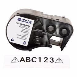 Brady M4C-750-595-WT-BK, Nero, Bianco, Etichetta per stampante autoadesiva, Etichetta continua, Vinile, Trasferimento termico ...