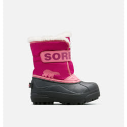 SOREL Childrens Snow Commander Stivali da neve Unisex Nero, Rosa