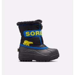 SOREL Childrens Snow Commander, Stivali, Stivali da neve, Unisex, Bambino, Nero, Blu, Inverno