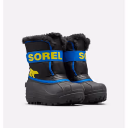 SOREL Childrens Snow Commander Stivali da neve Unisex Nero, Blu