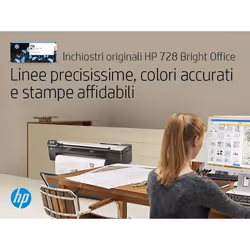 HP Cartuccia inchiostro nero opaco DesignJet 728, 300 ml - Vista aggiuntiva 5