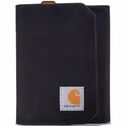 Carhartt Nylon Duck Trifold Portafoglio, nero per uomo