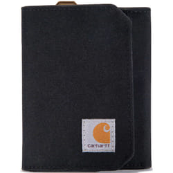 Carhartt Nylon Duck Trifold Portafoglio, nero per uomo