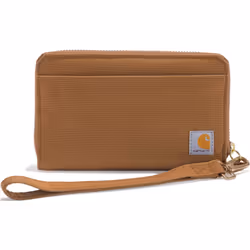 Carhartt Nylon Duck Lay-Flat Clutch Portafoglio donna, marrone per donne